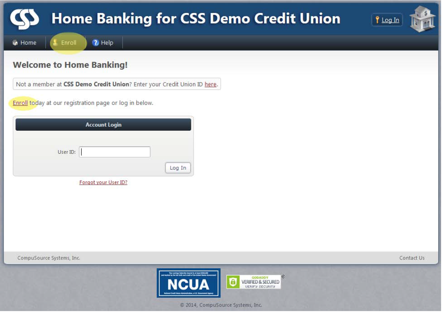 Home Banking image instructions